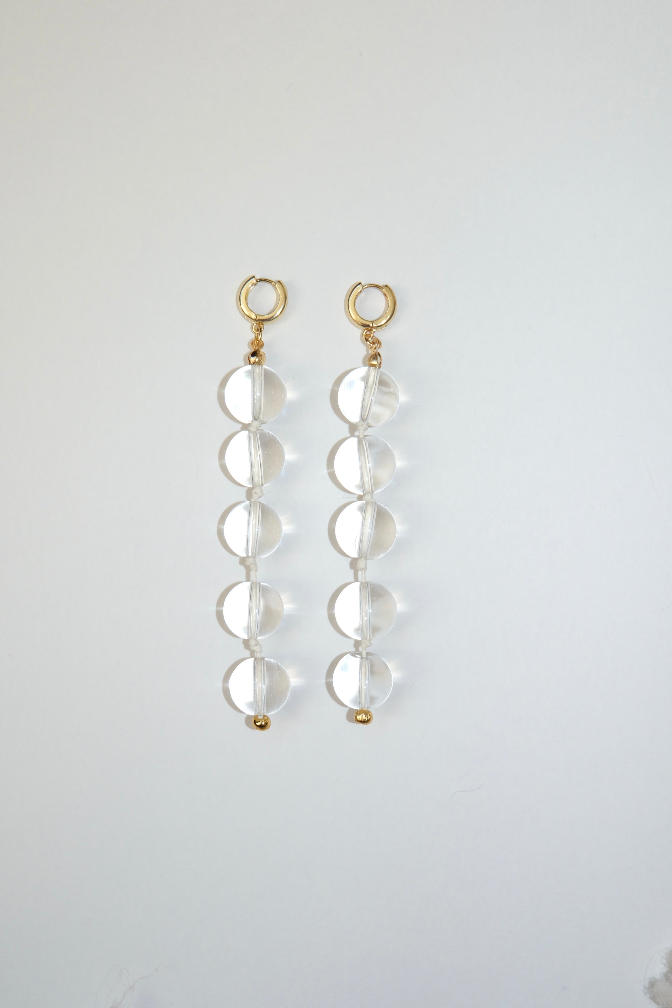 Clear Long Earrings