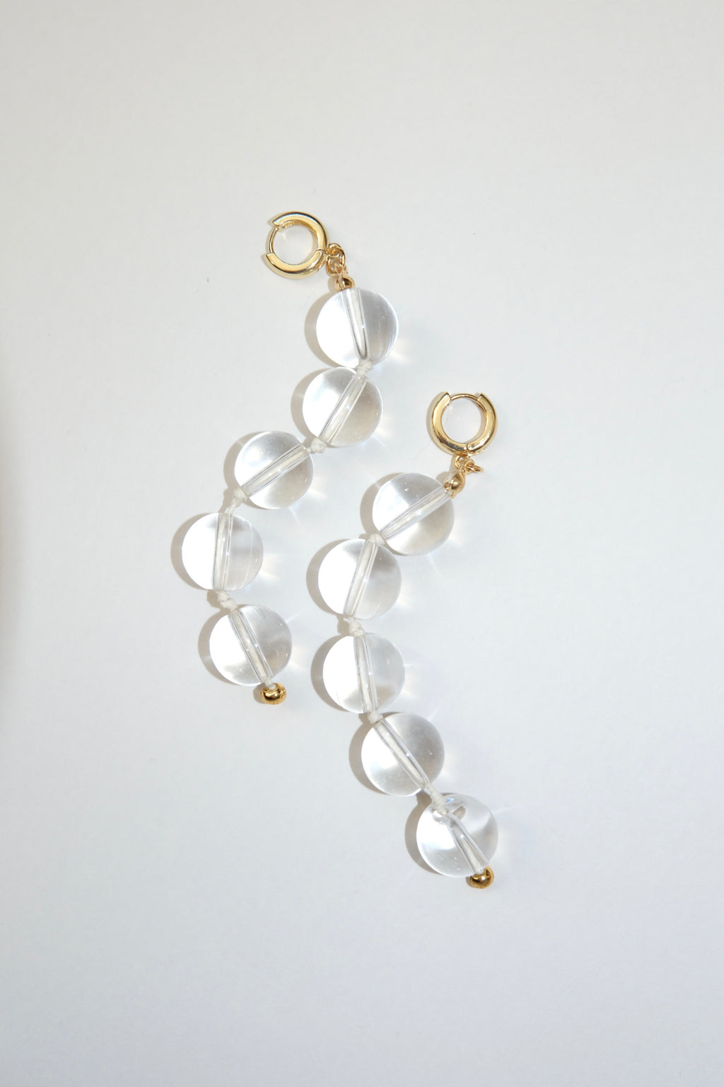 Clear Long Earrings