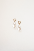 Clear Pearl Earrings